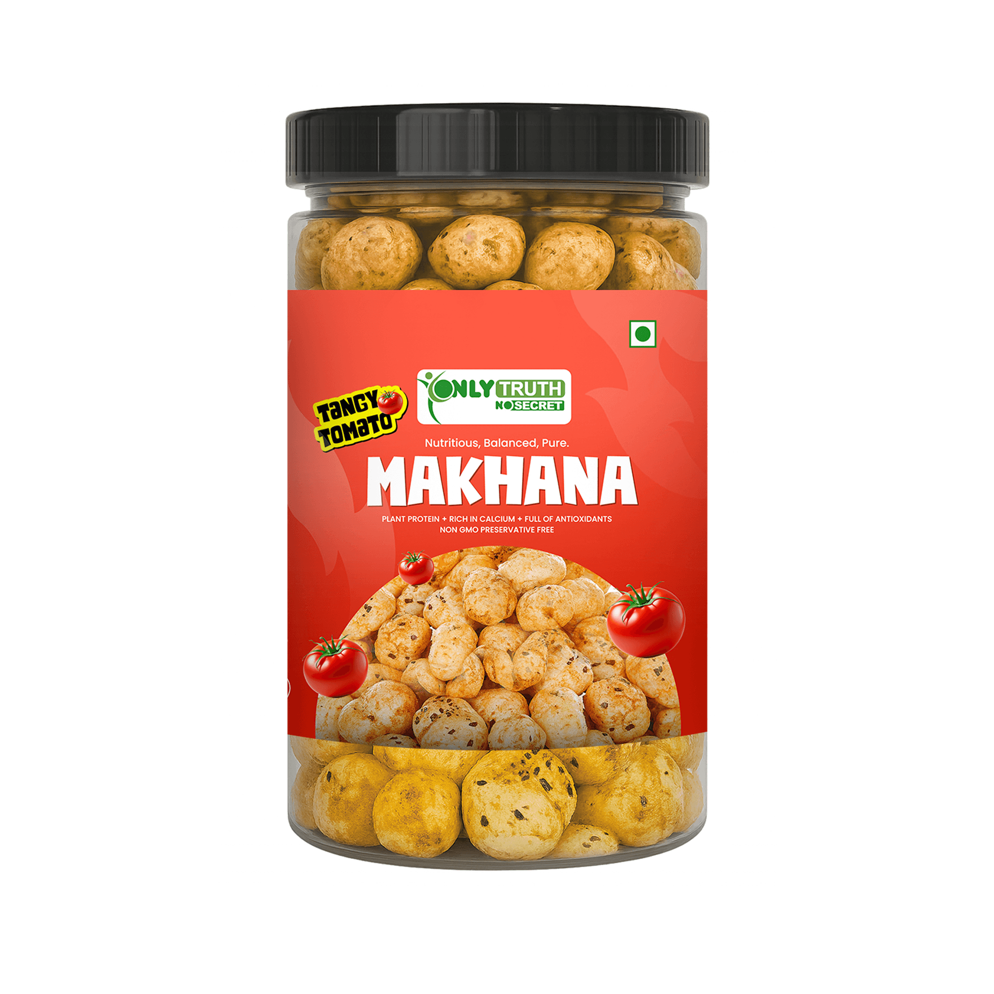 Only Truth Tangy Tomato Roasted Makhana 60g Jar