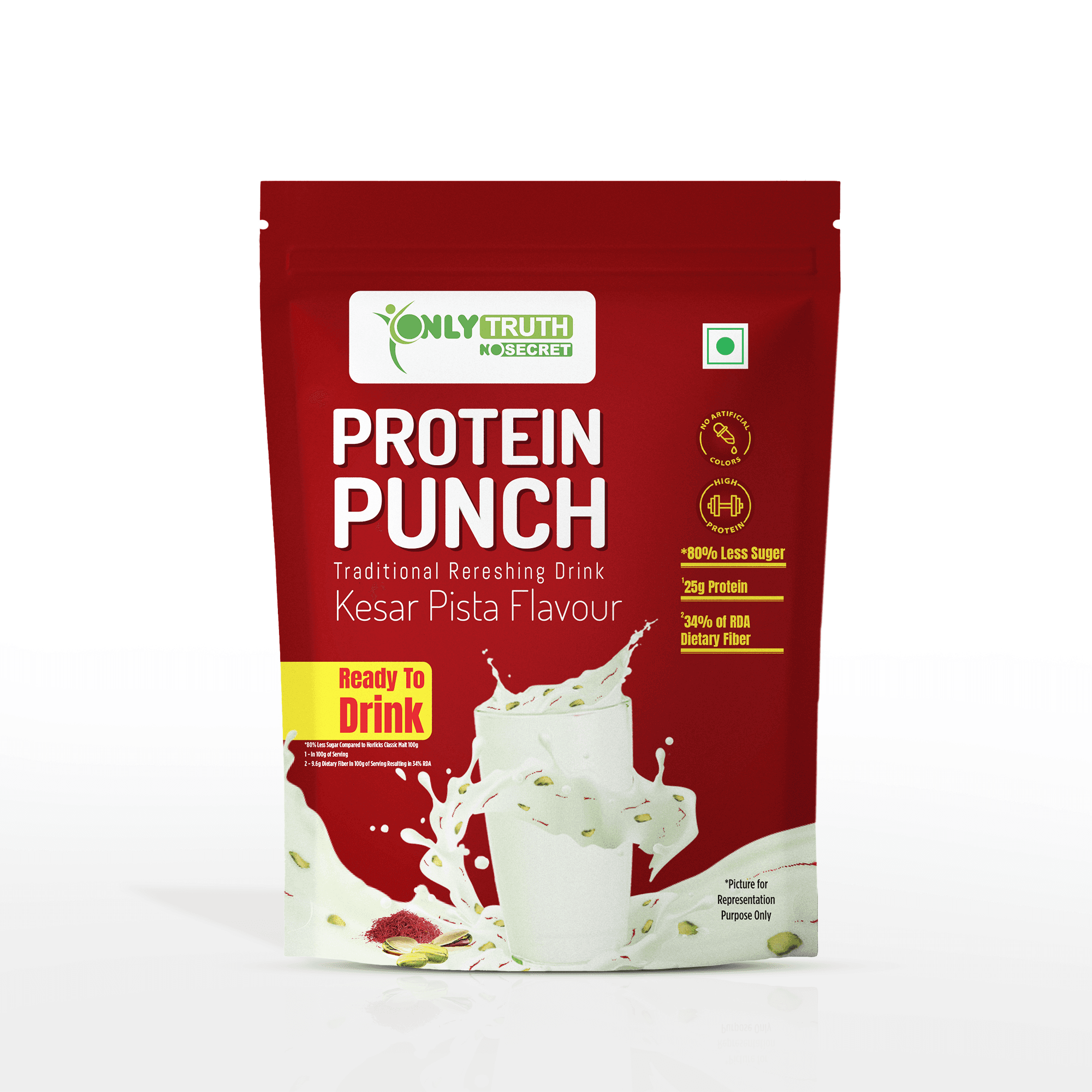 Only Truth Kesar Pista Protein Punch Ready to Drink  150g
