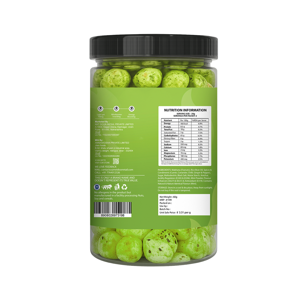 Mint Masti Makhana — Roasted Jar 60g