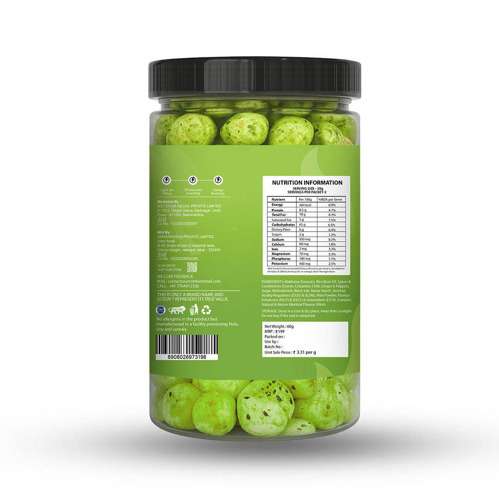 Mint Masti Makhana — Roasted Jar 60g