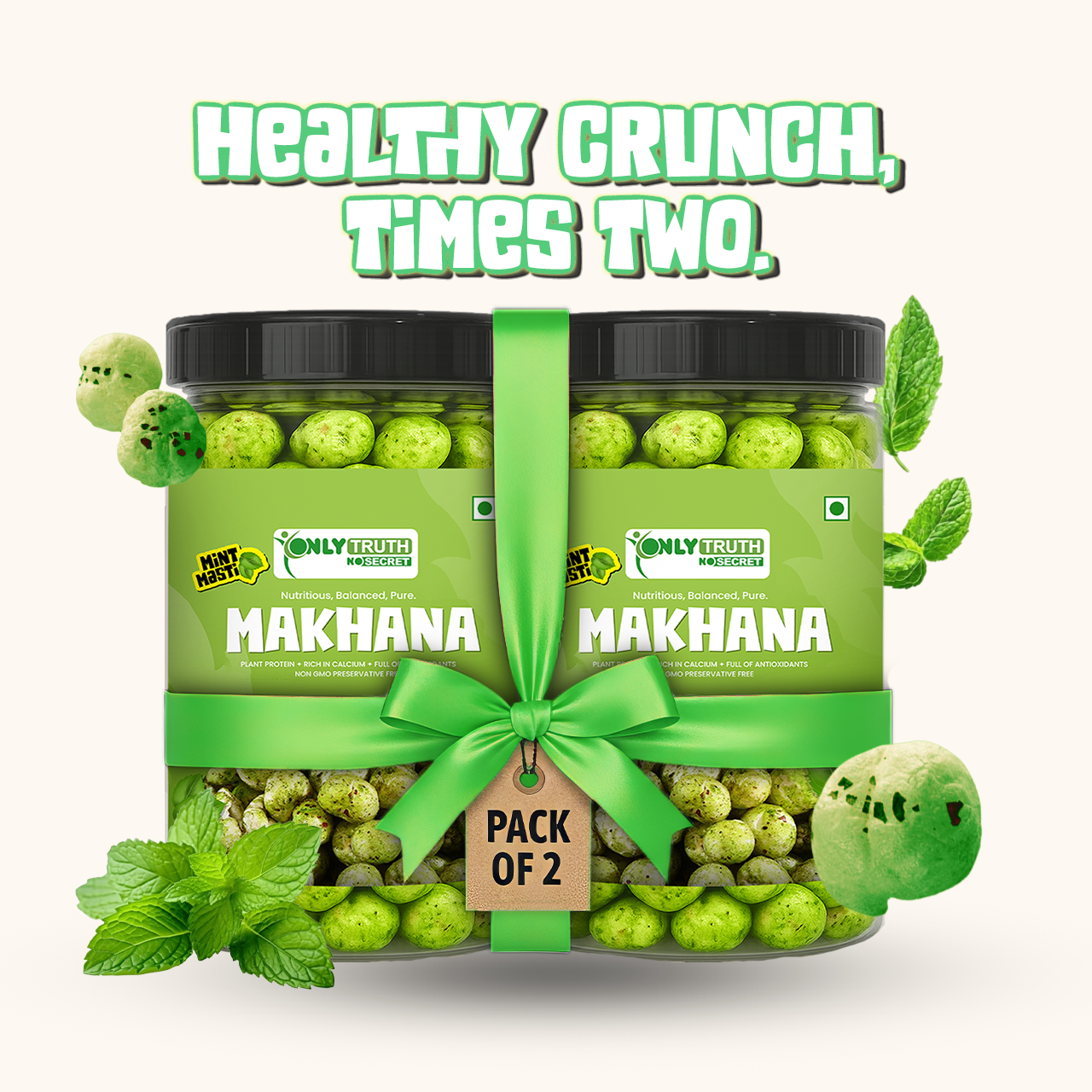Mint Masti Makhana — Roasted Jar 60g
